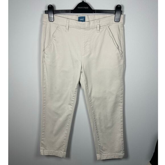 Jag Jeans The Maddie Capris Tan Cotton Pants Women's 4P - Picture 1 of 7